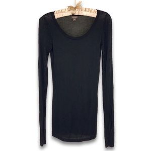 DANIER | Long Sleeve Sheer Casual Top